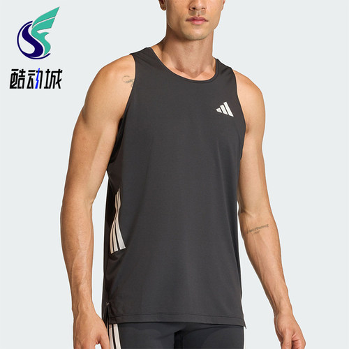 Adidas/阿迪达斯正品夏季男士透气日常跑步运动圆领背心T恤JZ6544