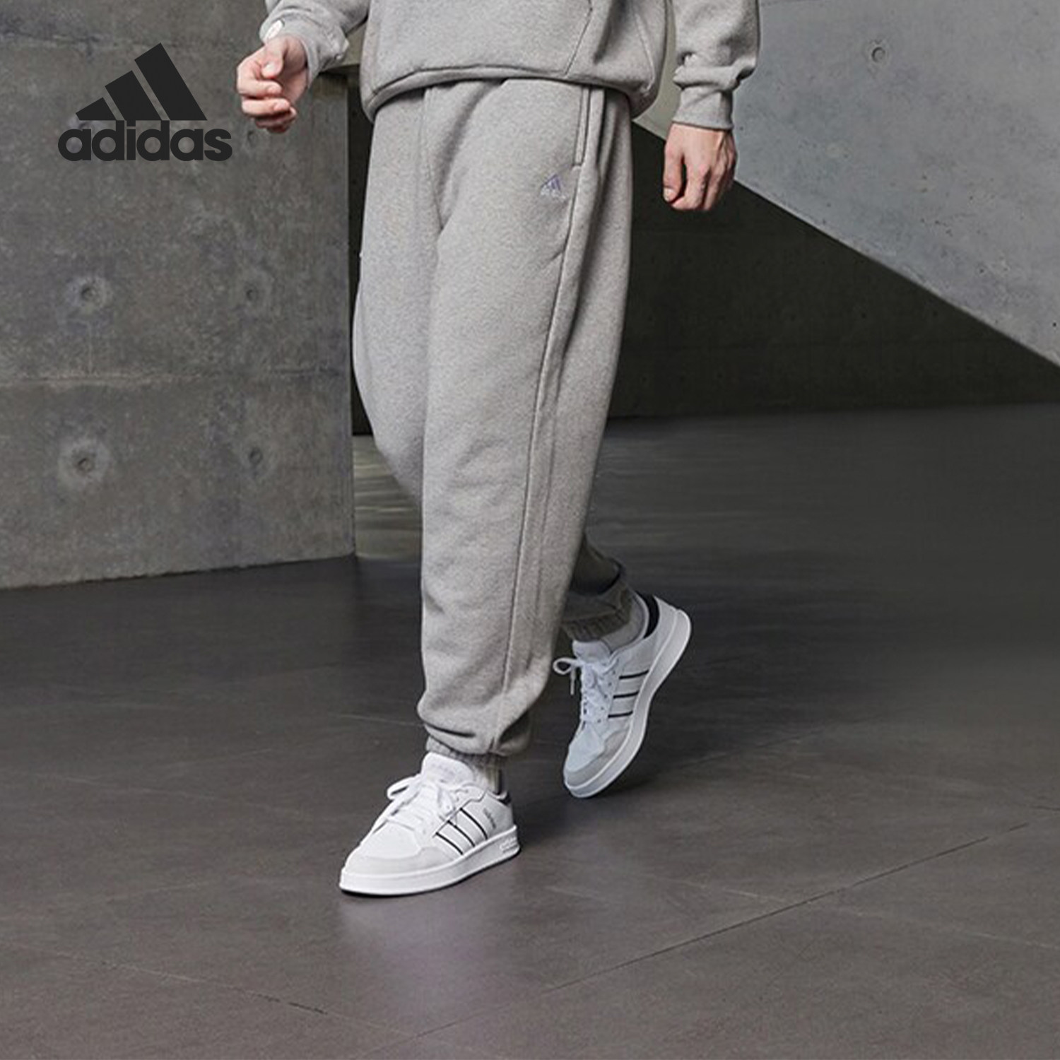 Adidas/阿迪达斯正品新款男女加绒保暖休闲运动长裤IV7608