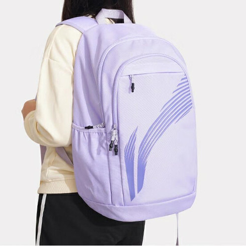 李宁正品2025新款男女同款时尚舒适减压耐磨运动双肩包YBSU245-2