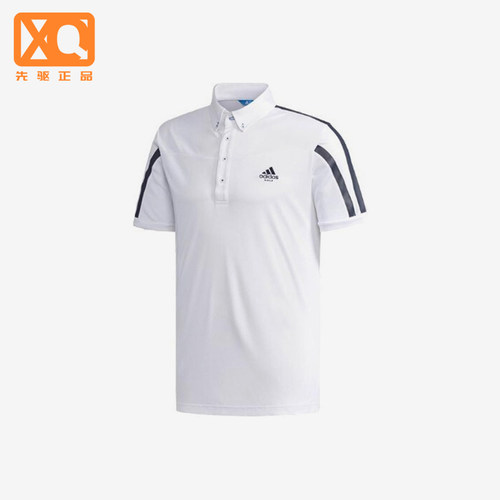 Adidas/阿迪达斯正品男士条纹简约运动透气短袖Polo衫DJ3591