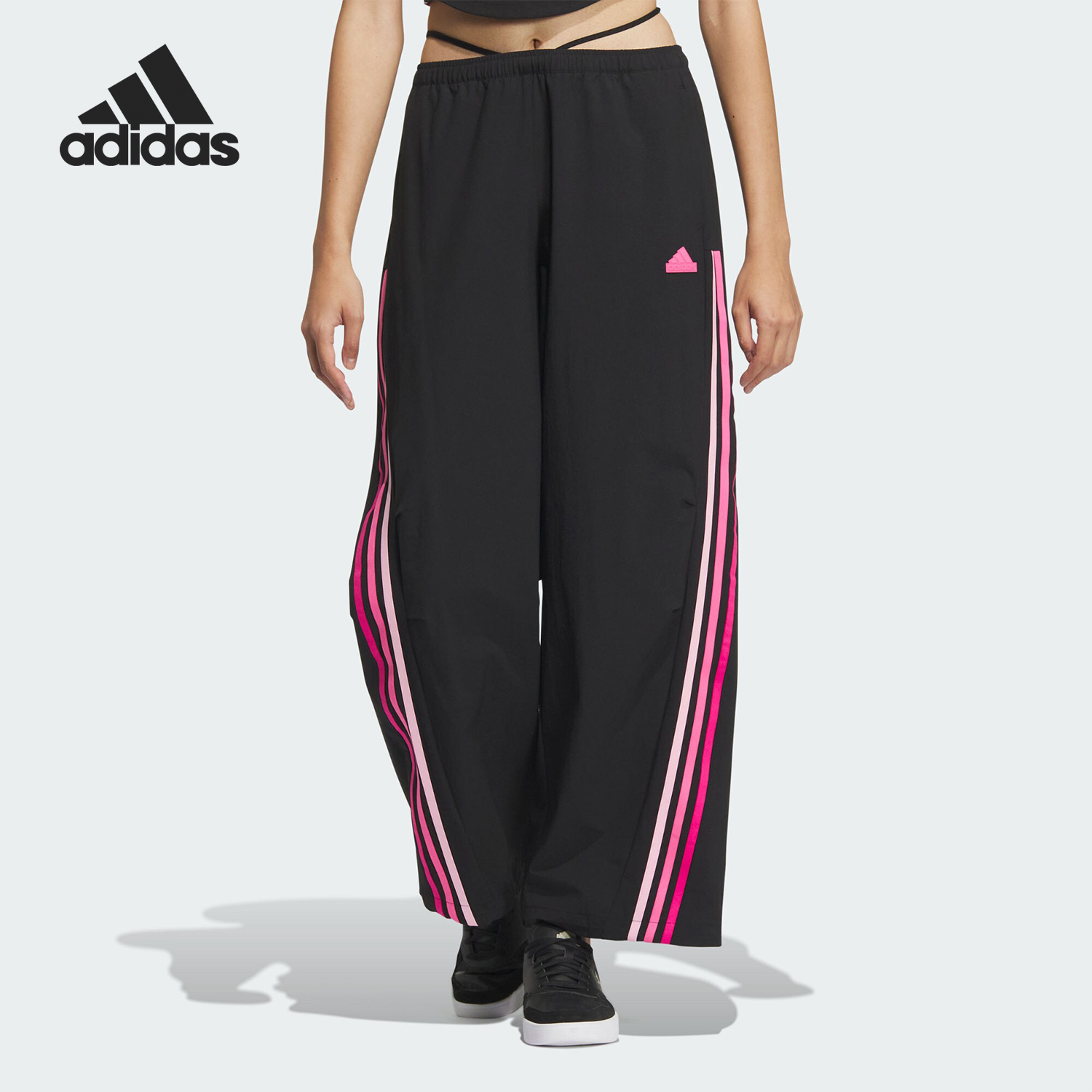 Adidas/阿迪达斯正品梭织女士宽松休闲运动香蕉扭扭裤JJ1569