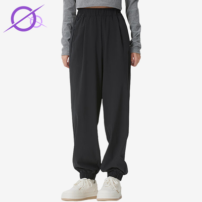 Adidas/阿迪达斯正品新款女黑色跑步吸汗经典束脚纯色长裤KS2883
