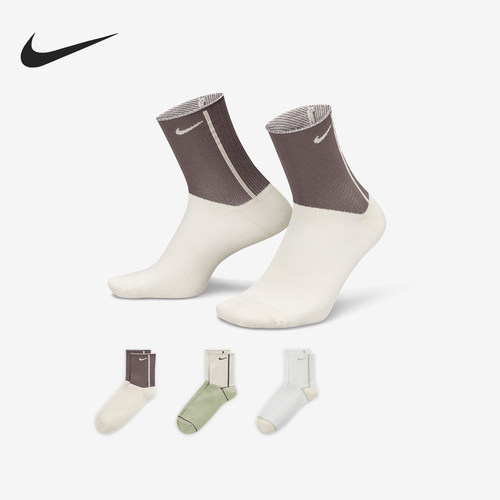 Nike/耐克正品春季新款女士训练运动短袜三双装CK6021-921