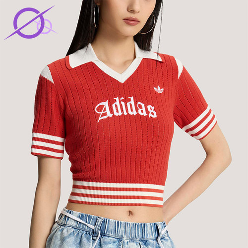 Adidas/阿迪达斯正品三叶草女士修身经典时尚针织POLO衫KT3048