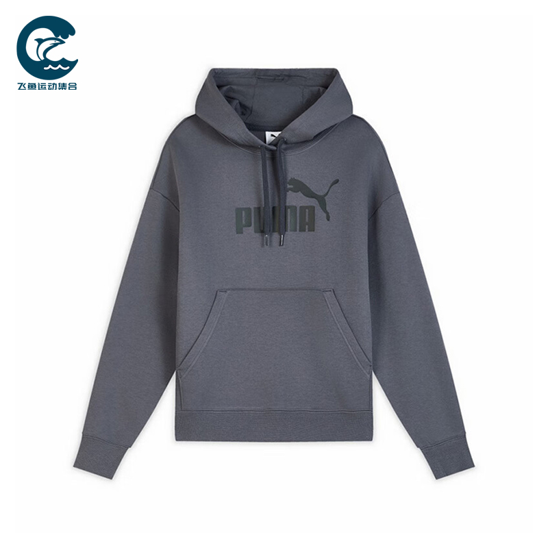 Puma/彪马正品春秋女士宽松连帽针织简约长袖卫衣套头衫692903-44