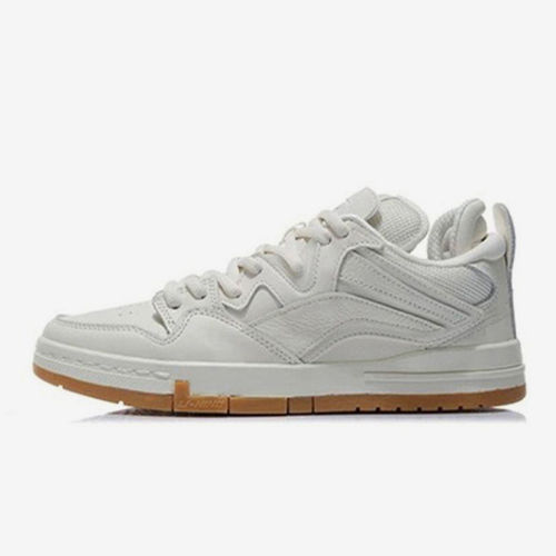 李宁正品男子惟吾PROS简约休闲减震耐磨透气低帮板鞋AGCW381-1