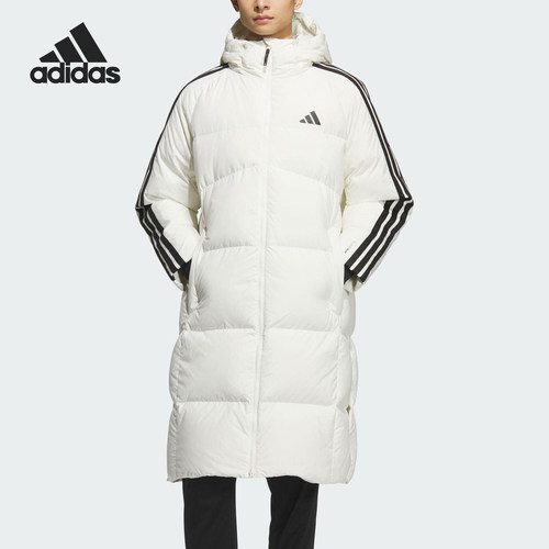 Adidas/阿迪达斯正品2025秋季款男士日常保暖长款羽绒服KC2497