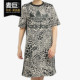 女装 三叶草 当季 新款 DV0120 Adidas 拼接豹纹连衣裙 阿迪达斯正品