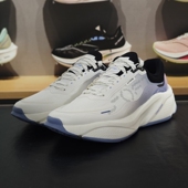 李宁正品 AGLU009 SOFT男子时尚 系带网面透气运动缓震回弹休闲鞋