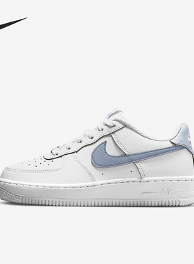 Nike/耐克正品Air Force 1 GS女子大童运动板鞋CT3839-112