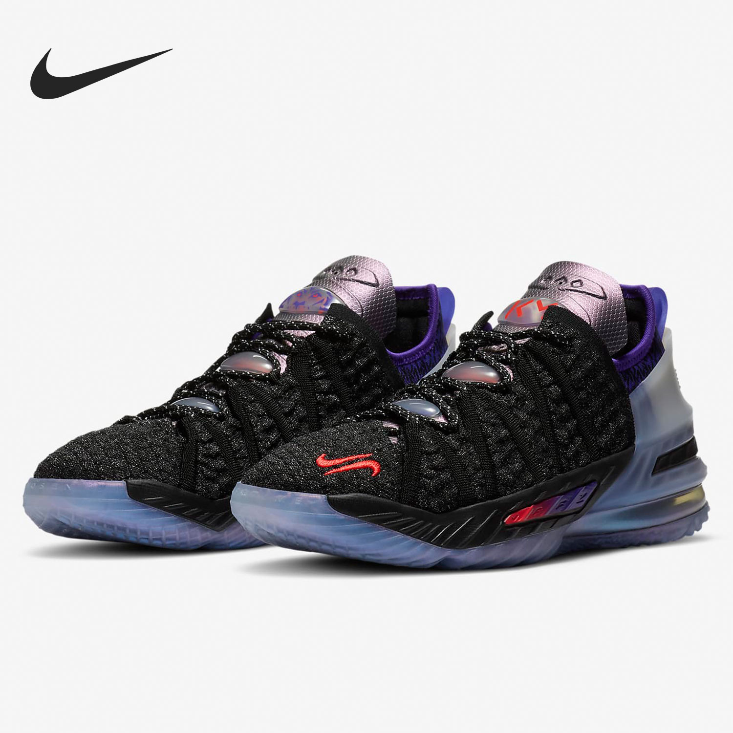Nike/耐克正品 LeBron 18 詹姆斯大童气垫篮球鞋 CT4677-001