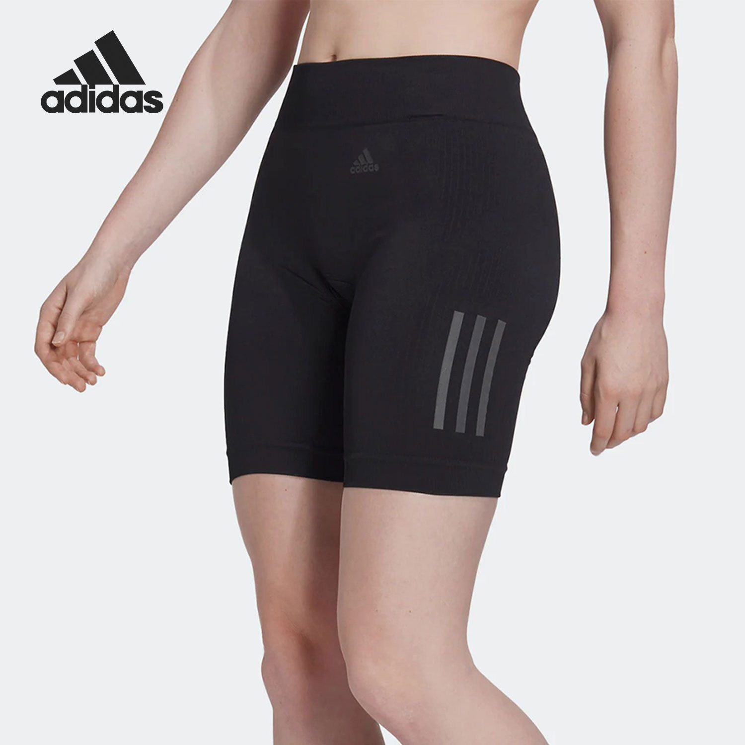Adidas/阿迪达斯正品秋冬新款女士带衬垫紧身骑行短裤HG1097