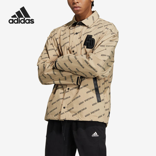 Adidas/阿迪达斯正品MONOGRAM JACKET运动男子翻领外套IB2746