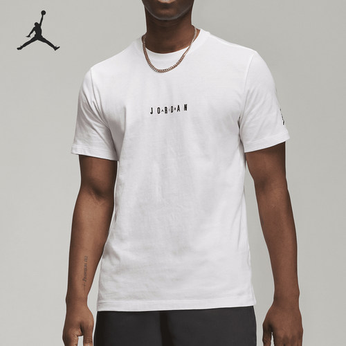 Nike/耐克正品JORDAN男士圆领套头透气经典运动短袖DM3182-100
