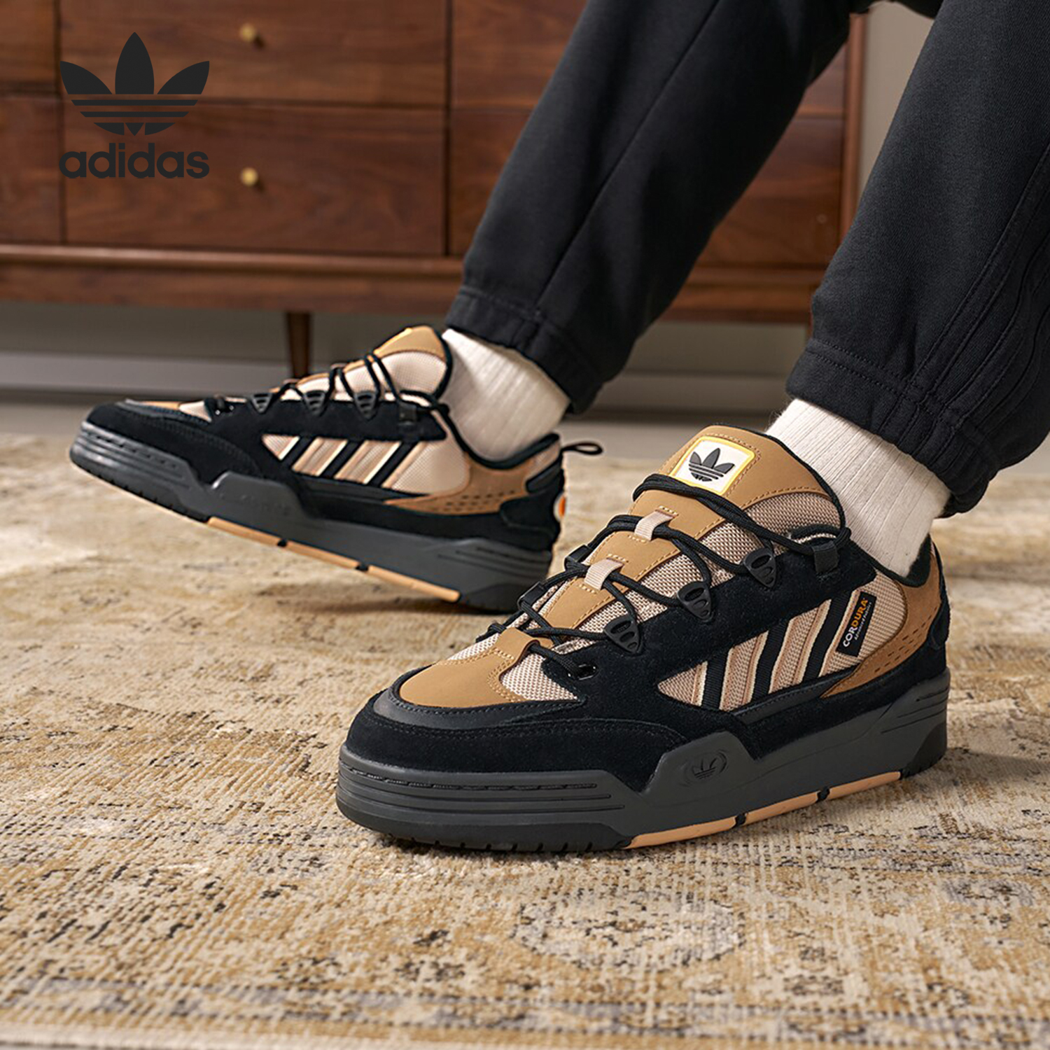 Adidas/阿迪达斯正品三叶草ADI2000男女同款经典板鞋ID2097