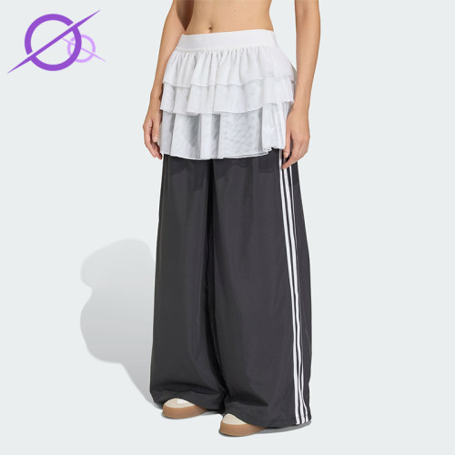 Adidas/阿迪达斯正品三叶草新款女黑白色宽松经典运动长裤KS1431