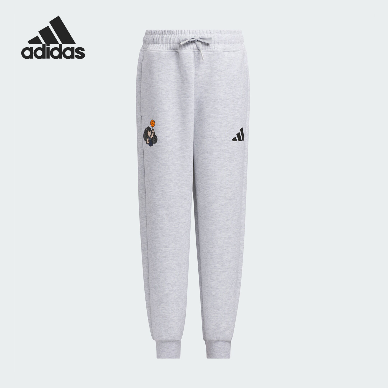 Adidas/阿迪达斯正品LK GFX KN PNT小童束脚简约休闲裤KB4570