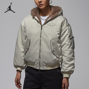 236 JORDAN女士日常连帽双面穿保暖休闲外套IQ3961 Nike 耐克正品