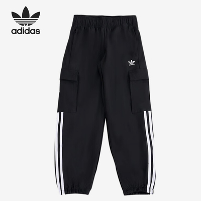 Adidas/阿迪达斯正品三叶草大童宽松透气休闲运动裤IY7506