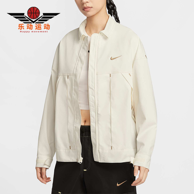 Nike/耐克正品新款女士时尚简约运动翻领夹克外套IB5588-133