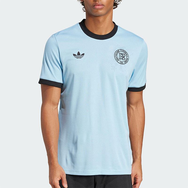 Adidas/阿迪达斯正品2025夏三叶草男经典足球训练短袖T恤JY1315