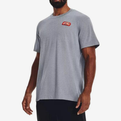 UA/安德玛正品户外男士圆领宽松训练舒适干爽短袖T恤1376836-035