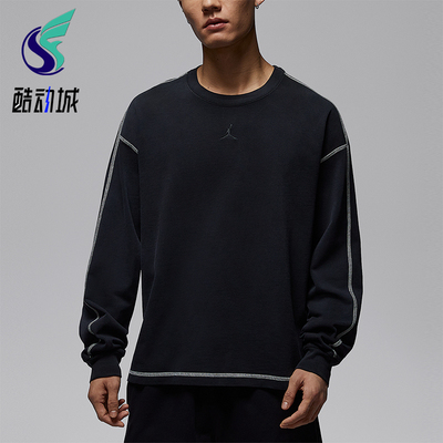 Nike/耐克正品JORDAN男士休闲圆领套头耐穿刺绣卫衣IF1830-010