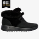 保暖女子蝴蝶结高帮潮鞋 Skechers 斯凯奇正品 休闲耐磨雪地靴