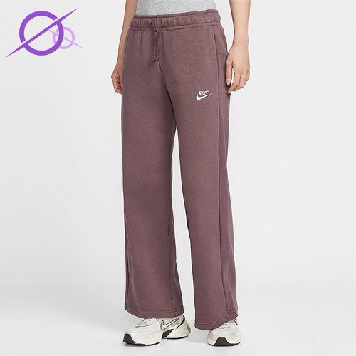 Nike/耐克正品2025冬季款女士日常针织刺绣直筒长裤FB2728-502