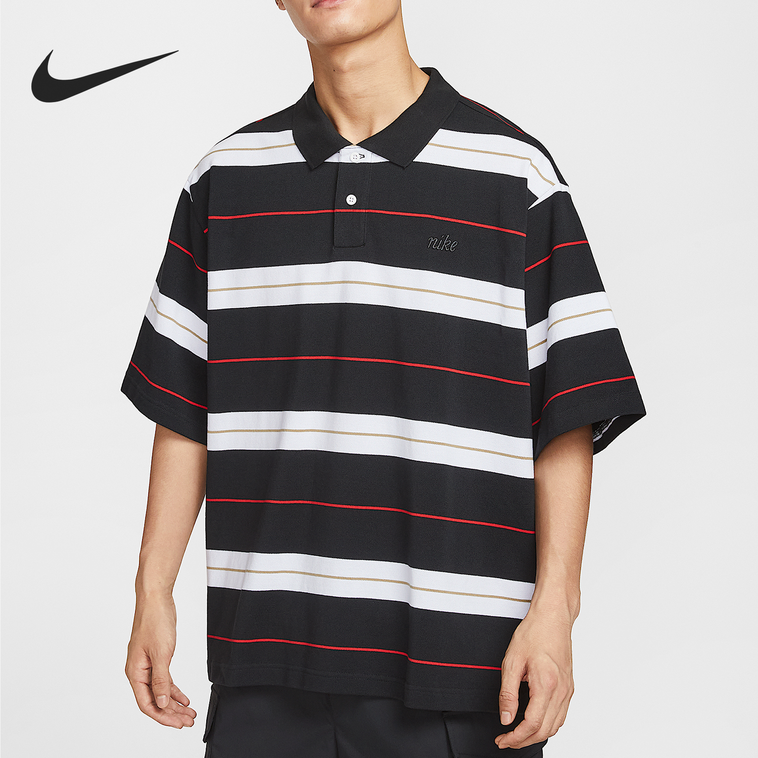 Nike/耐克正品Sportswear男士运动翻领日常短袖IH4263-010