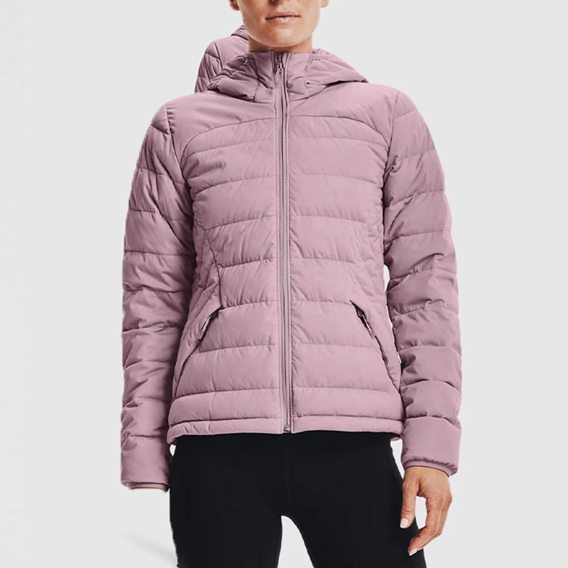 UA/安德玛正品运动女士拉链经典潮流保暖休闲羽绒服1355833-698