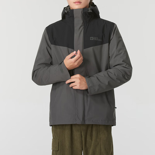 Jack wolfskin/狼爪正品三合一男士连帽冲锋衣A62276-6945