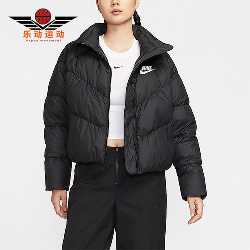 Nike/耐克正品冬季女士短款立领保暖运动休闲羽绒服IB2964-010