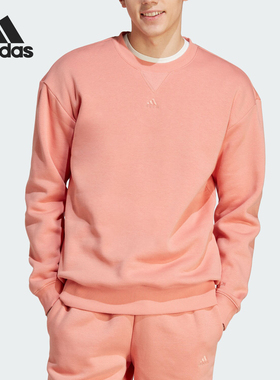 Adidas/阿迪达斯正品冬季男士圆领加绒保暖运动卫衣IJ6904