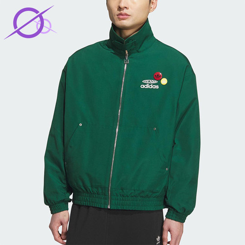 Adidas/阿迪达斯正品三叶草男士休闲宽松梭织翻领运动外套KC0136