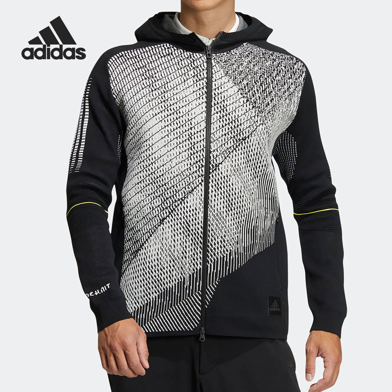 Adidas/阿迪达斯正品秋冬季男子高尔夫连帽夹克外套HG4129