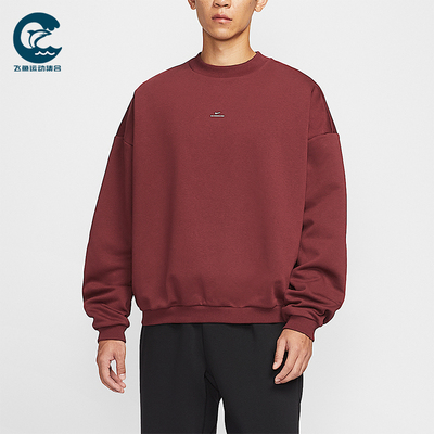 Nike/耐克正品2025冬季男士运动加绒圆领宽松篮球卫衣IM5902-619