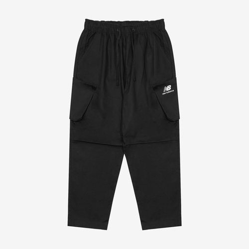 New Balance新百伦正品男工装梭织中腰日常出行运动裤AMP23323-BK
