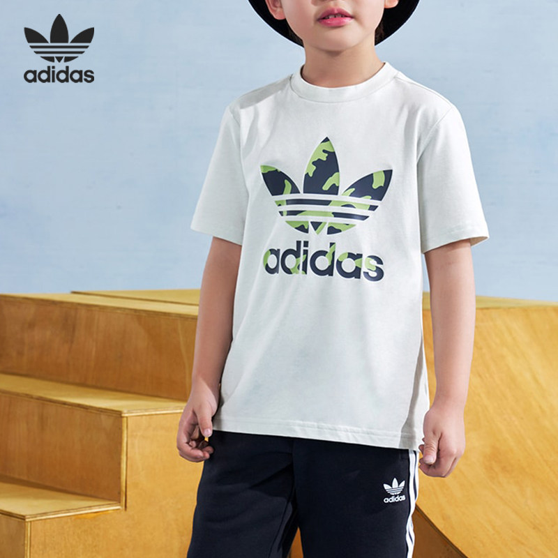 Adidas/阿迪达斯正品夏季三叶草小童圆领运动短袖T恤HC4533,童装/婴儿装/亲子装,T恤,淘宝优惠券,粉丝福利购,淘宝优惠卷