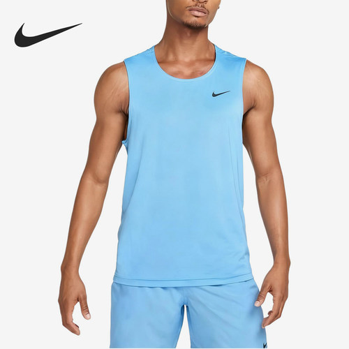 Nike/耐克正品DRI-FIT男士徽标圆领背心无袖T恤DV9813-412
