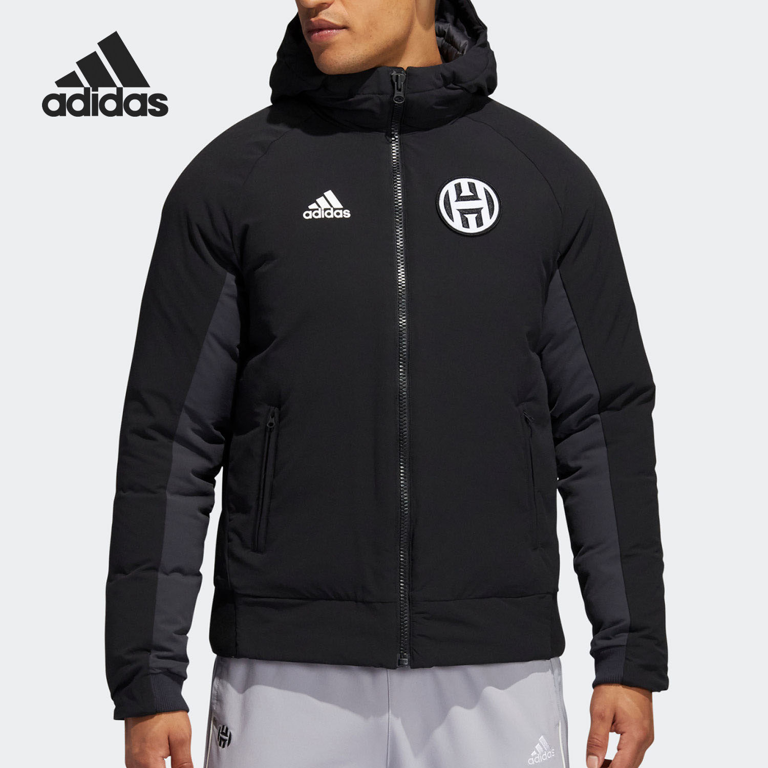 Adidas/阿迪达斯正品新款男子哈登篮球训练防风连帽外套 GI6665,运动服/休闲服装,运动茄克/外套,淘宝优惠券,粉丝福利购,淘宝优惠卷