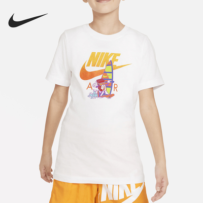 Nike/耐克正品Sportswear大童卡通印花简约休闲T恤FV5346-100