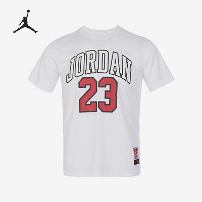 Nike/耐克正品JORDAN大童针织休闲宽松图案透气T恤HM4763-100