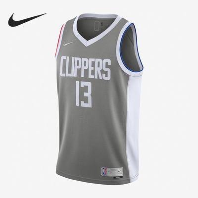 Nike/耐克正品保罗乔治快船队13号篮球男子运动T恤CW6808-002