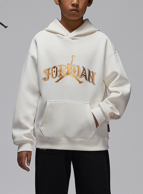 Nike/耐克正品JORDAN大童休闲日常休闲印花落肩卫衣IR8372-133