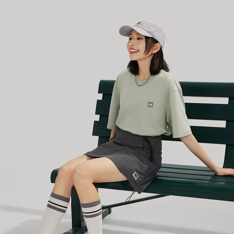 李宁正品2024春季男女运动生活系列套头圆领短袖AHSU743-12,运动服/休闲服装,运动T恤,淘宝优惠券,粉丝福利购,淘宝优惠卷