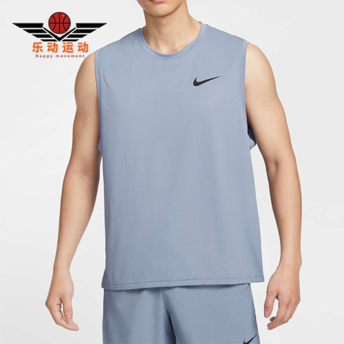 Nike/耐克正品2025夏季款男士跑步透气圆领训练T恤背心CZ1185-493