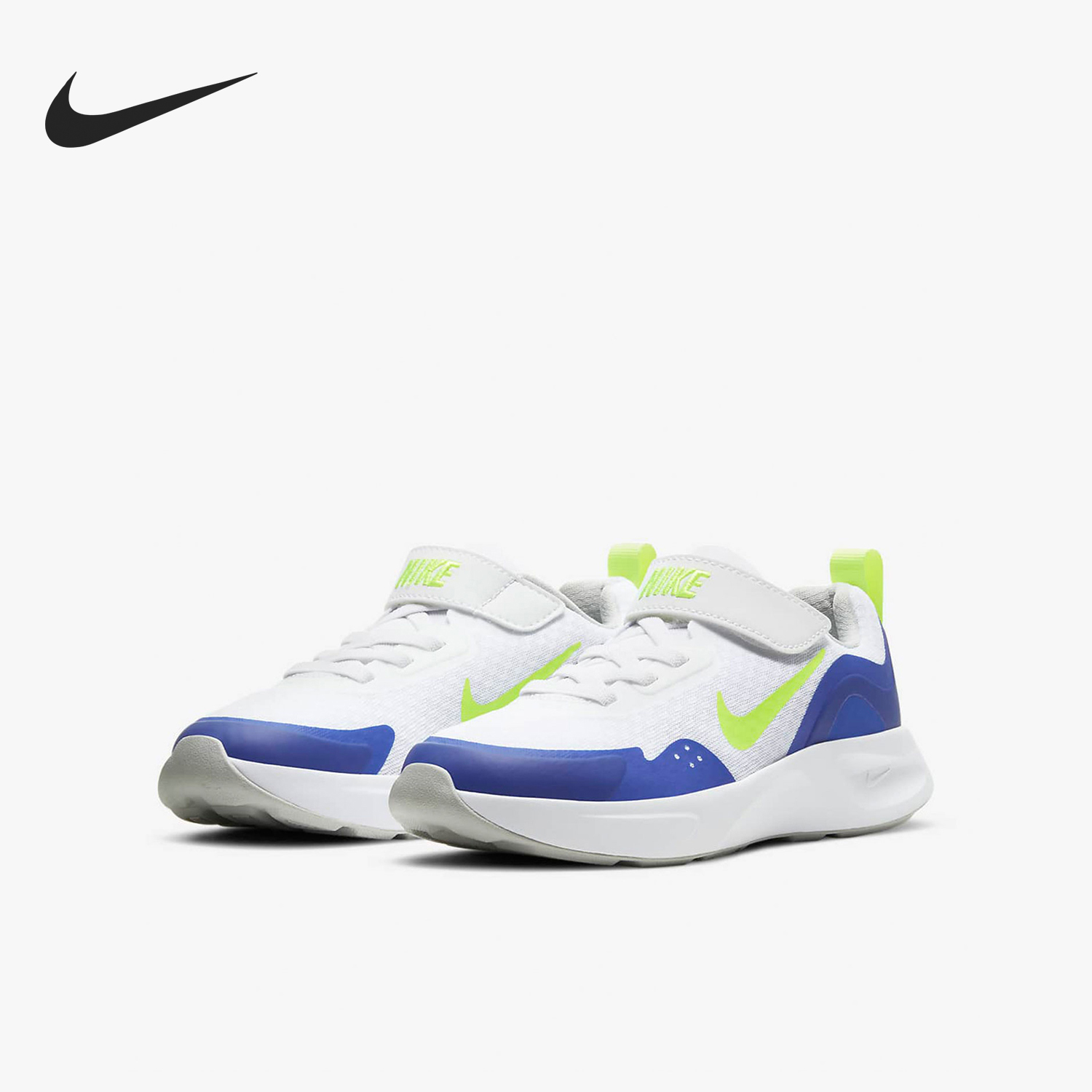 Nike/耐克正品夏季款儿童低帮魔术贴运动耐磨跑步鞋CJ3817-104