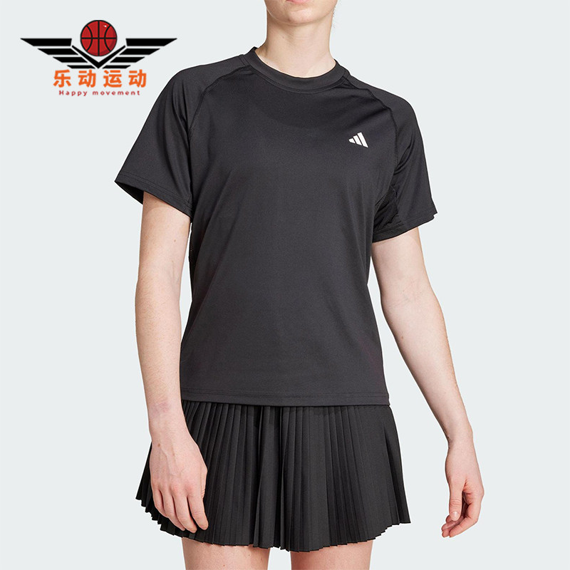 Adidas/阿迪达斯正品2025夏季款女士网球经典运动修身短袖JZ4920