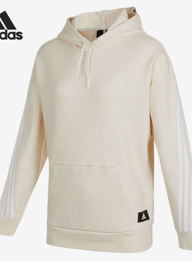 Adidas/阿迪达斯正品2021秋季新款女子连帽休闲卫衣HC1636